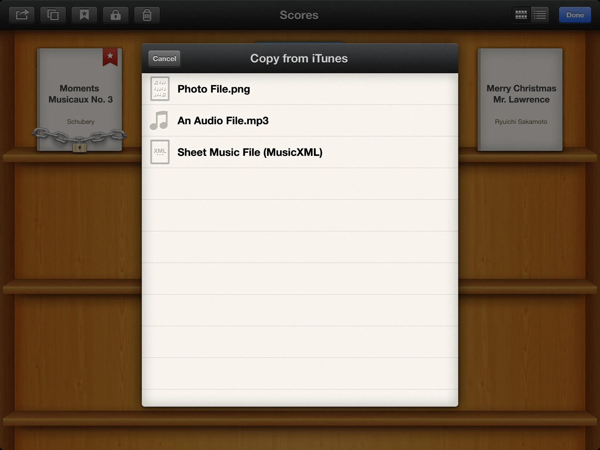 Symphony Pro's pop-up top toolbar