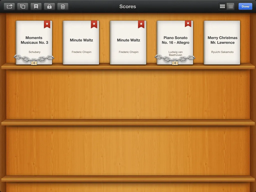 Symphony Pro's bookshelf loading animation